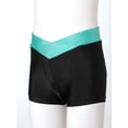 thumbnail image 4 of iiniim Kids Girls Gymnastics Dance Sport Athletic Booty Shorts Stretchy Tights Activewear Blue Green 8, 4 of 7