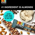 KIND Frozen Dark Chocolate Almond Sea Salt Treat, Creamy PlantBased Bars,1.6 fl oz, 5 Ct