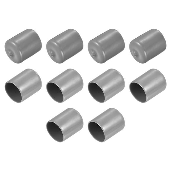 10pcs Rubber End Caps 24mm End Cap Screw Thread Protector Light Gray