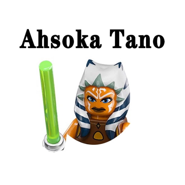 Bloques de construcción Jedi Ahsoka Tano Yoda Luke Skywalker Obi-Wan Kenobi Sith Palpatine Count Dooku Starkiller ladrillo figura de juguete Tan Jianjun unisex