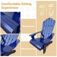thumbnail image 5 of JONPONY Children Outsunny Wooden Adirondack Chair, Ergonomic Design Patio Lawn Chair for Outside Deck Garden Backyard Balcony,Blue, 5 of 15
