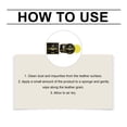thumbnail image 4 of 2-in-1 Leather Restoration Kit, Cleaner and Conditioner for Car and Furniture Leather, Revives Shine and Protection, 100g with Applicator Sponge and Microfiber Cloth, 4 of 9