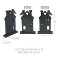 thumbnail image 3 of VHC Brands Spring in Bloom Wooden Prim House w/Bird On Roof 14x9x2, 3 of 4