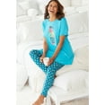 thumbnail image 4 of Dreams & Co. Plus Size Graphic Tunic PJ Set, 4 of 6