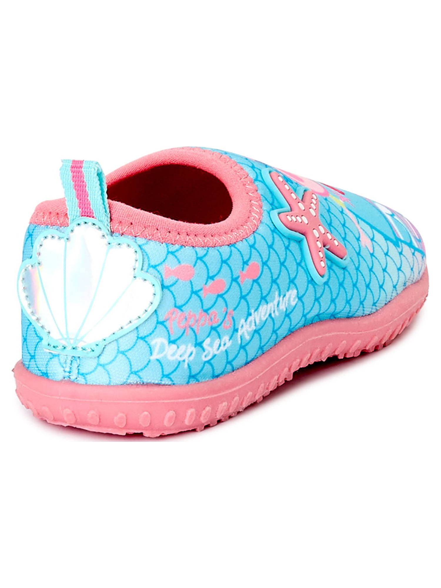 Peppa Pig; Unisex Kids Aqua Sock Water Shoes, Slip-On Casual and Dress Style Aqua, 10, 11