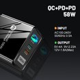 thumbnail image 3 of 3 puertos de carga rápida portátil 58W carga de teléfono móvil para Xiaomi Huawei Samsung Ndcxsfigh Para estrenar, 3 of 9