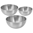 thumbnail image 5 of Safeglitz Large 304 Stainless Steel Salad Bowls - Set of 4 Silver Mixing Bowls for Baking, Serving, Soups, Kitchen Essentials, 5 of 6