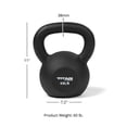 thumbnail image 6 of Titan Fitness 60 LB Cast Iron Kettlebell, Single Piece Casting, LB Markings, Full Body Workout, 6 of 6