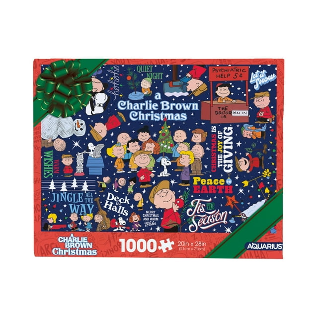 Papel de regalo Puzzle AQUARIUS Peanuts Charlie Brown, 1000 unidades