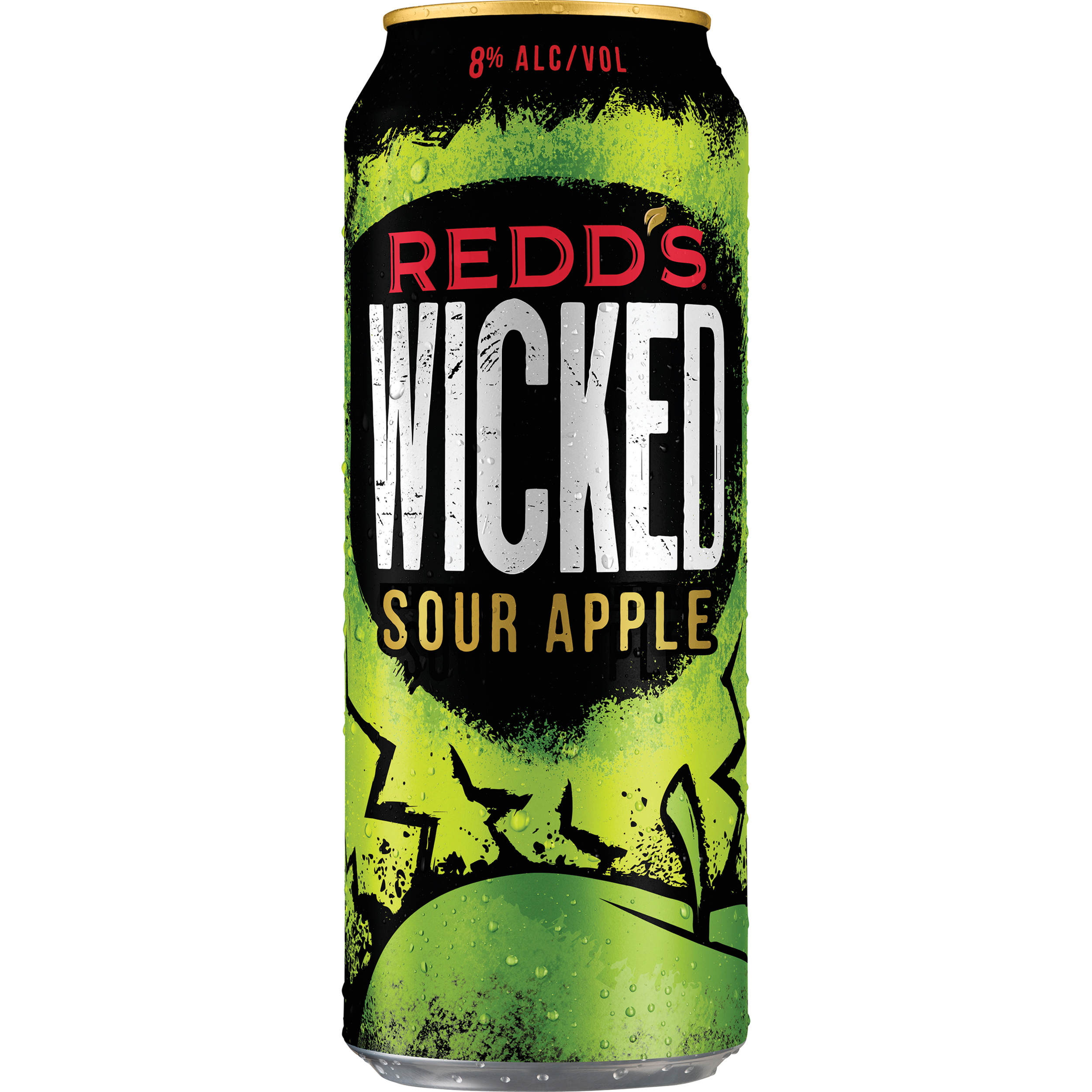 Redd's Wicked Sour Apple Ale Beer, 12 Pack, 10 fl. oz. Cans, 8% ABV