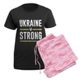 thumbnail image 5 of CafePress - Ukraine Strong Women's Dark Pajamas - Women's Short Sleeve Print T-Shirt and Pants Dark Cotton Pajama Set, 5 of 7