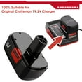 thumbnail image 6 of 2 Pack 19.2V 4500mAh C3 Replacement Battery Compatible with Craftsman 19.2 Volt Battery 315.115410 315.11485 130279005 1323903 120235021 11375 11376 Cordless Power Tools, 6 of 10