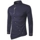 thumbnail image 2 of Hombres Casual Irregular Multicolor Botón Slim Fit Manga Larga Cardigan Camisas Odeerbi ODB-6, 2 of 4