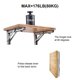 thumbnail image 5 of Folding Shelf Brackets, 2 Pcs Heavy Duty Stainless Steel Collapsible Shelf Bracket, 5 of 5