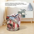 thumbnail image 6 of Wobogo 4th Of July Cardinal Bird Foldable Laundry Baskets with Carry Handle Zipper Closure Travel Bathroom College Dorm Essentials, 6 of 6