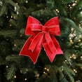thumbnail image 2 of Moocorvic Christmas Decorations Bow for Christmas Tree, Indoor Outdoor Holiday Xmas Decor Home Wreath Fence Stairs Fireplace Front Door Party Supplies, 2 of 7