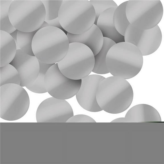 Beistle 53800-S 1 in. Metallic Deluxe Dot Confetti, Silver