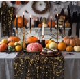 thumbnail image 4 of Halloween Mantel Scarf, 78.7 x 27.6 in Sheer Polyester Table Runner with Glitter Sequin Detail for Party Decor, 4 of 6