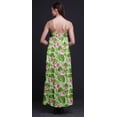 thumbnail image 3 of Bimba Robe Longue Maxi de Soirée pour Femmes en Rayonne à Imprimé Floral, Dos Nu, à Bretelles Spaghetti - Medium, 3 of 5