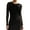 Black, variant on Women'S Trendy V-Neck Long Sleeve Sheer Mesh Ruched Going Out Tops Black L