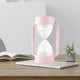 thumbnail image 5 of Lámpara de mesa de cristal con luz LED de 7 colores y reloj de arena para fiestas y oficinas. Rosado, 5 of 9