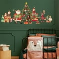 thumbnail image 3 of Christmas Wall Decals Santa Claus Wall Arts Colorful Christmas Tree Wall Decor Cartoon Wall Sticker Decoration for Christmas Winter Party Decoration Mixed Color, 3 of 6