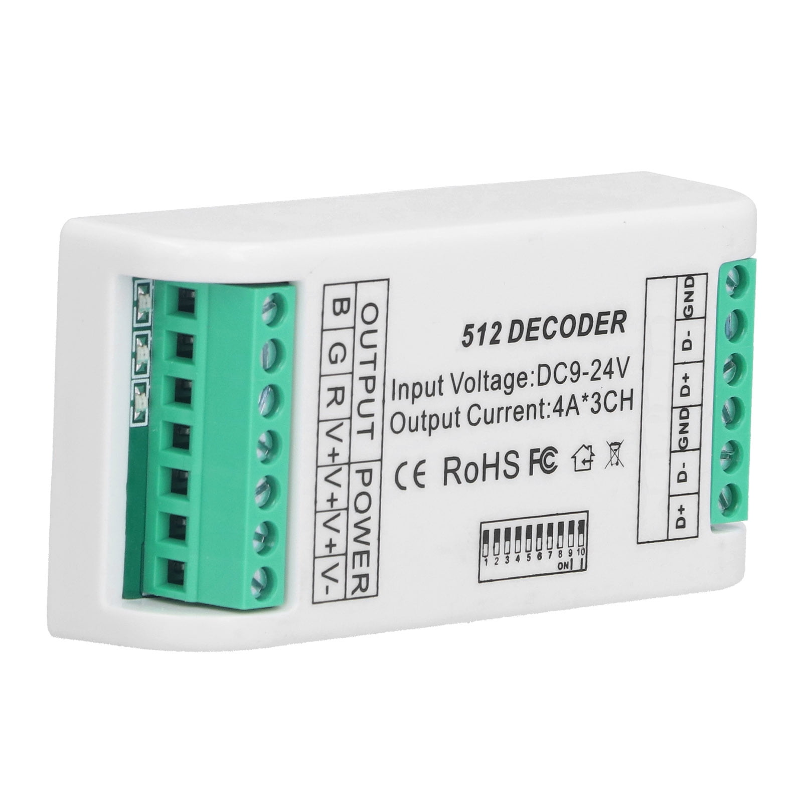 Mini decodificador, decodificador LED de 3 canales, controlador RGB ...