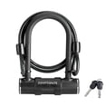 thumbnail image 1 of Kryptonite Candado en U para Bicicleta con Cable de Acero Trenzado Candado en U antirrobo de Alta Seguridad para Bicicleta Grillete de 12 mm y Cable de Seguridad de 8 mm x 4 pies de Longitud con Llave, 1 of 7