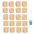 thumbnail image 2 of 50 Piezas Papel Pergamino para Freidora Aire con Cepillo Aceite Revestimientos para Freidora Aire Cuadrado Hojas Desechables para Freidora Aire Papel para Hornear 6,3 Pulgadas, 2 of 5