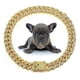 thumbnail image 2 of Collar For Perro Con Diamantes, Cadena Grande De Oro, Color, 2 of 7