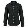 thumbnail image 2 of Women's Cutter & Buck Black Jacksonville Jaguars  Advantage Eco Soft Pique Tri-Blend Long Sleeve Button-Up Shirt, 2 of 3