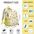 thumbnail image 6 of Yellow Honeycomb Backpack with Cute Queen Bee Design, Compact Bag, 6 of 6