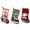 3 Pack-B, variant on URMAGIC Christmas Stockings, 3 or 4 Pack 12" Personalized Large Christmas Stockings Santa, Snowman, Reindeer, Xmas Bear 3D Plush with Faux Fur Cuff Party and Christmas Decorations