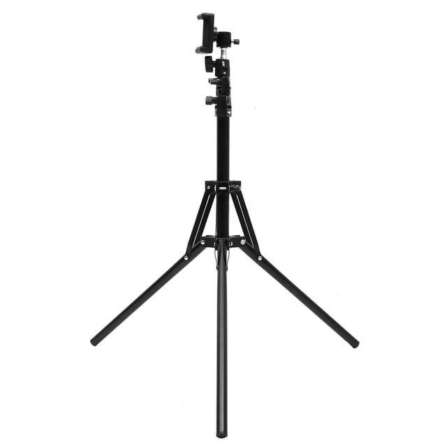 WEUVEB 1Jgo Soporte Multipropósito Para Teléfono Negro Con Clip Ajustable Para Uso En Escritorio Y Streaming