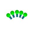 thumbnail image 1 of Vickerman Vickerman 25 Green G30 LED Light on Green Wire 16' Christmas Light Strand, 1 of 3