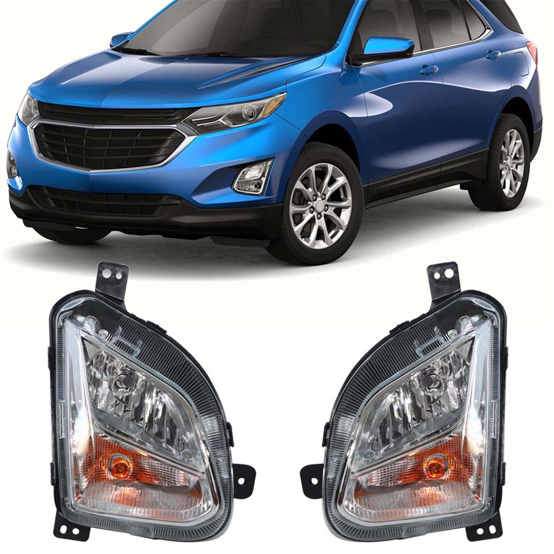 labwork For 2018 2019 2020 Chevy Equinox Bumper Fog Light w/Signal Pair LH And RH