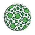 thumbnail image 2 of Bingfone Leopard Print St. Patrick'S Day Spare Tire Cover Weatherproof Universal Wheel Protectors For Rv Camper Travel Trailer Suv Truck 15 Inch, 2 of 9