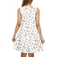 thumbnail image 4 of Ovzne Robes pour Femmes Robe d'Été Femmes Décontractée Ample Robe d'Été Imprimée Sans Manches Col en V Ensemble Haut/chemise Grande Taille Robe Imprimée Liquidation, 4 of 5