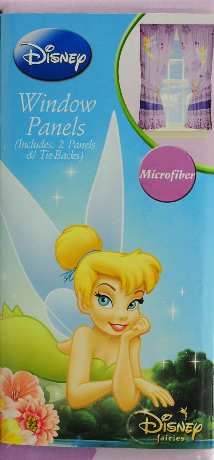 Disney Tinkerbell Lace and Flowers 63-Inch Drape - image 2 of 4