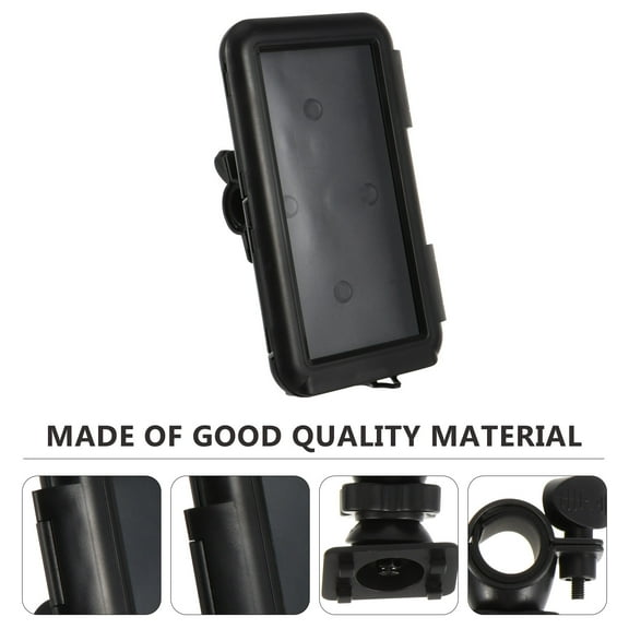 GOOHOCHY  Waterproof Mobile Phone Bracket Bike Holder Mount Cell Cellphone Stand Black
