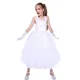 thumbnail image 4 of Vestido de tutú de Marilyn en blanco puro para niñas, disfraz de Halloween, cuello en V, clásico, años 80, fiesta de princesa para niños, vestido con guantes, 4 of 5