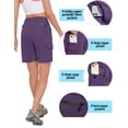 thumbnail image 4 of Little Donkey Andy Women's Golf Hiking Shorts Lightweight Quick Dry Outdoor Summer Shorts with Pockets 9 inch Purple XL, 4 of 7