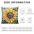 thumbnail image 6 of Acheng  Throw Pillow Covers Sunflowers You are My Sunshine Blue Buffalo Grid Watercolor Decorative Pillow Cases Home Decor Standard Square Pillowcases,Set of 2 White, 6 of 6