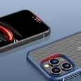 thumbnail image 4 of Compatible with iPhone 15 Pro Max Case Clear Carbon Fiber Shockproof Slim Thin Drop Protection Soft Bumper Support Wireless Charging Shockproof Cover Compatible with Women Man Blue, 4 of 11