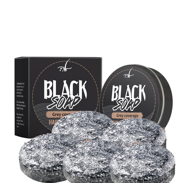 Jabones para revertir el cambio de color del cabello. El jabón negro se usa para oscurecer el cabello. El jabón negro natural se usa para hidratar y humectar el cabello tanto de hombres como de mujere