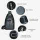 thumbnail image 5 of Sling Bag Crossbody Backpack Shoulder Rucksack Casual Men, canvas material, foldable design, lightweight portable, for travel, gym workouts, outdoor activities, adjustable straps, durable, 5 of 6