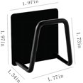 thumbnail image 4 of Soporte para tapa de olla, 2 pares de organizadores de tapa de olla para montaje en pared, estante autoadhesivo de acero inoxidable 304 para puerta de gabinete, soporte para tapa de olla par, 4 of 5