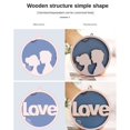 thumbnail image 4 of Valentine's Gift Valentine's Day Wooden Chip with Hole Heart Shaped Love Pattern Ornament for DIY Wood Pendant Couple Festival Gift Supplies Handmade Carfts, 4 of 19