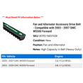thumbnail image 2 of Fan and Alternator Accessory Drive Belt - Compatible with 2003 - 2007 GMC W5500 Forward 2004 2005 2006, 2 of 2