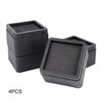 thumbnail image 3 of Herwey 4PCS Durable Stackable Bed Risers Black Square 2 Furniture Legs Floor Feet Protectors, Sofa Leg, Furniture Riser, 3 of 8